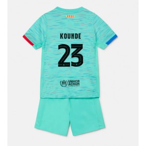 Barcelona Jules Kounde #23 Rezervni Dres za Dječji 2023-24 Kratak Rukavima (+ kratke hlače)